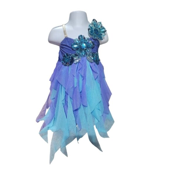 Fairy Girls Costume Tutu Dress Purple Size Intermediate Child Tulle Enchanting